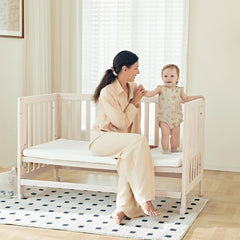 Mamazing EvoNest washed natural wood finish on NZ pine.