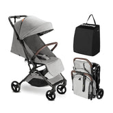 MAMAZING carbon-frame stroller highlighting lightweight travel and easy maneuverability.