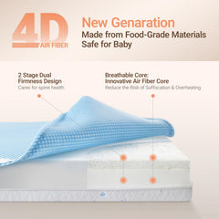 MAMAZING 2-stage design grows with your child from crib to toddler bed