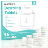 Mamouris descaling tablets 36-count package for fast, residue-free maintenance of bottle washers.