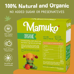 Mamuko Organic Porridge toddler-breakfast presented as a gentle, nutritious start for kids.
