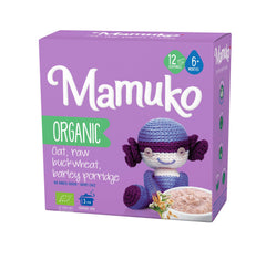MAMUKO Porridge multigrain blend pack offers a fiber-rich breakfast option.