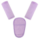 Man Fai Sky car seat straps pads in purple cushion shoulders on long trips