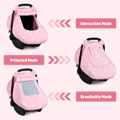 ManFaiSky infant car seat cover providing 360° full coverage from sun and wind