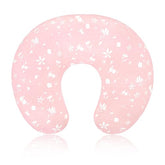 Man Fai Sky nursing pillow cover pink floral closeup highlights soft fabric