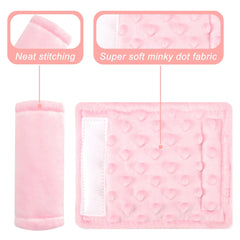 Man Fai Sky pink strap pad in pram harness prevents rubbing.