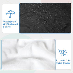 Man Fai Sky waterproof outer layer protects against rain and wind.