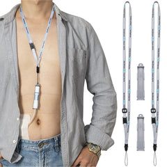 MandMcares Baxter PD transfer-set holder clip secures the line discreetly for daily wear