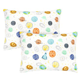 Man Fai Sky planets toddler pillowcase, 13x18, soft surface for kids' bedtime