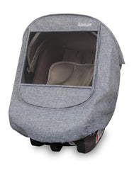 Clear window on Manito Melange shield providing UV protection and visibility