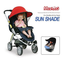Folded Manito Sun Shade tucked into pouch for portability.