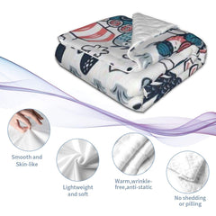 Mantaiyuan blanket suitable for stroller and crib, keeps baby cozy.