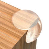Maplefield clear corner guard on table edge protects children from sharp corners.