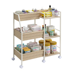 Marbyraz diaper caddy left compartments keep small items organized within easy reach