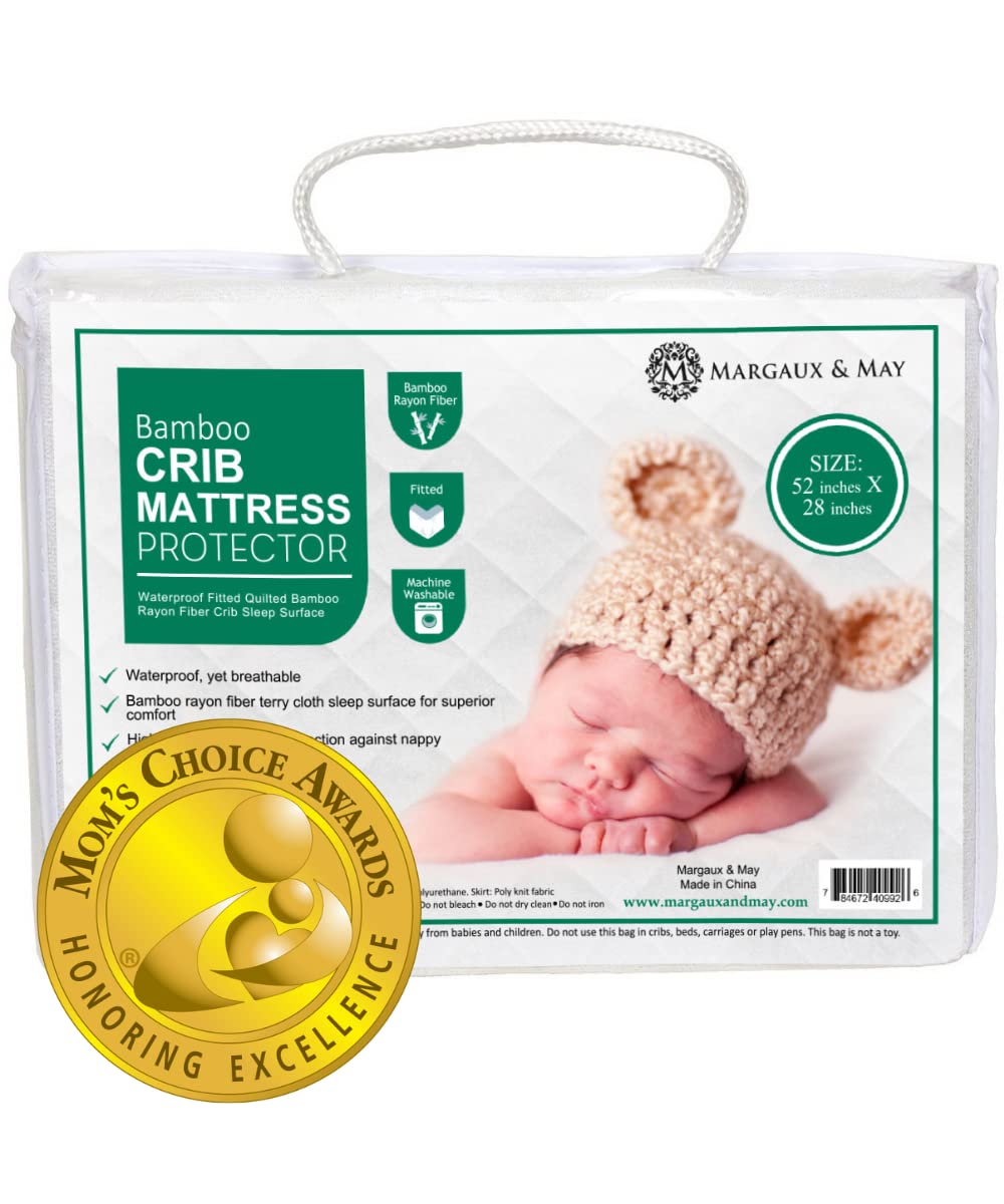 Margaux & May crib protector with ultra-soft bamboo fabric for breathable comfort