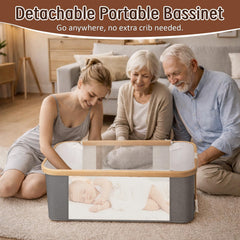 Mariserenity 8-height bedside sleeper aligning with bed height