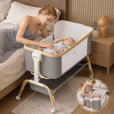 Mariserenity rocking bassinet hand-rocking for soothing newborns at bedtime