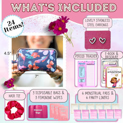 Mark and Lola's Pal Pack pads and liners offer comfort on first days.