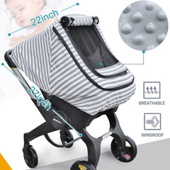 MARLIFER car seat cover with breathable mesh window enabling airflow.