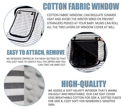 MARLIFER infant cover featuring windproof design for added comfort.
