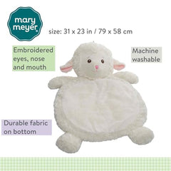 Mary Meyer Bestever Baby Mat Lamb - plush top with a durable bottom for daily use.