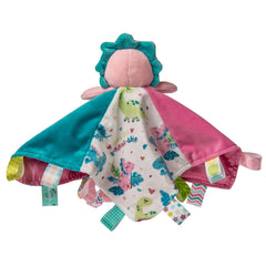 Mary Meyer Taggies Aroar-a-saurus satin lining provides smooth surface for soothing snuggles.