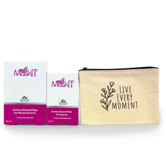 MaskIT starter kit box with disposal bags for easy period waste management