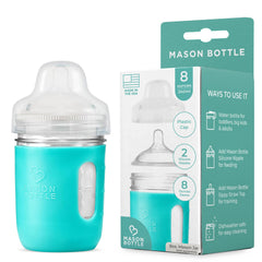Mason Bottle glass DIY kit for a customizable baby bottle feeding setup