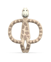 Matchstick Monkey Gigi Giraffe teether, front view, baby-friendly design for teething moments.