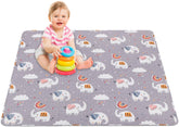 MatLeya baby play mat 50x50 with soft microfiber surface for comfortable tummy time.