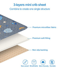 MatLeya Sheet anti-slip bottom keeps surface securely in place