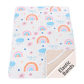 MatLeya quilted pack n play sheet with breathable pad for comfortable sleep