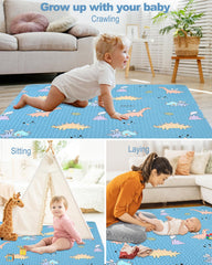 MatLeya washable baby playmat is easy to clean.