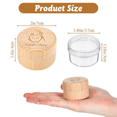 Matwsec Tooth Fairy Box with transparent inner jar protecting teeth while displayed.