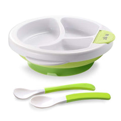 Matyz baby feeding suction warm plate with stable suction base for mess-free meals.