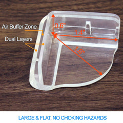 Matyz top-and-bottom corner protectors cover both edges discreetly.
