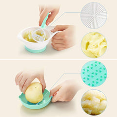 Matyz grater for turning soft foods into small, toddler-friendly pieces.