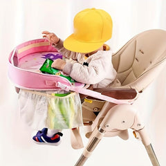 Mautopily Kids Travel Tray snack zones help mess-free munching on trips.