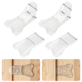 Maveek clear sliding door lock pack provides child safety while remaining discreet and unobtrusive.