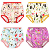 Max Shape girls' potty underwear with absorbent layer and cute pattern for leak protection.