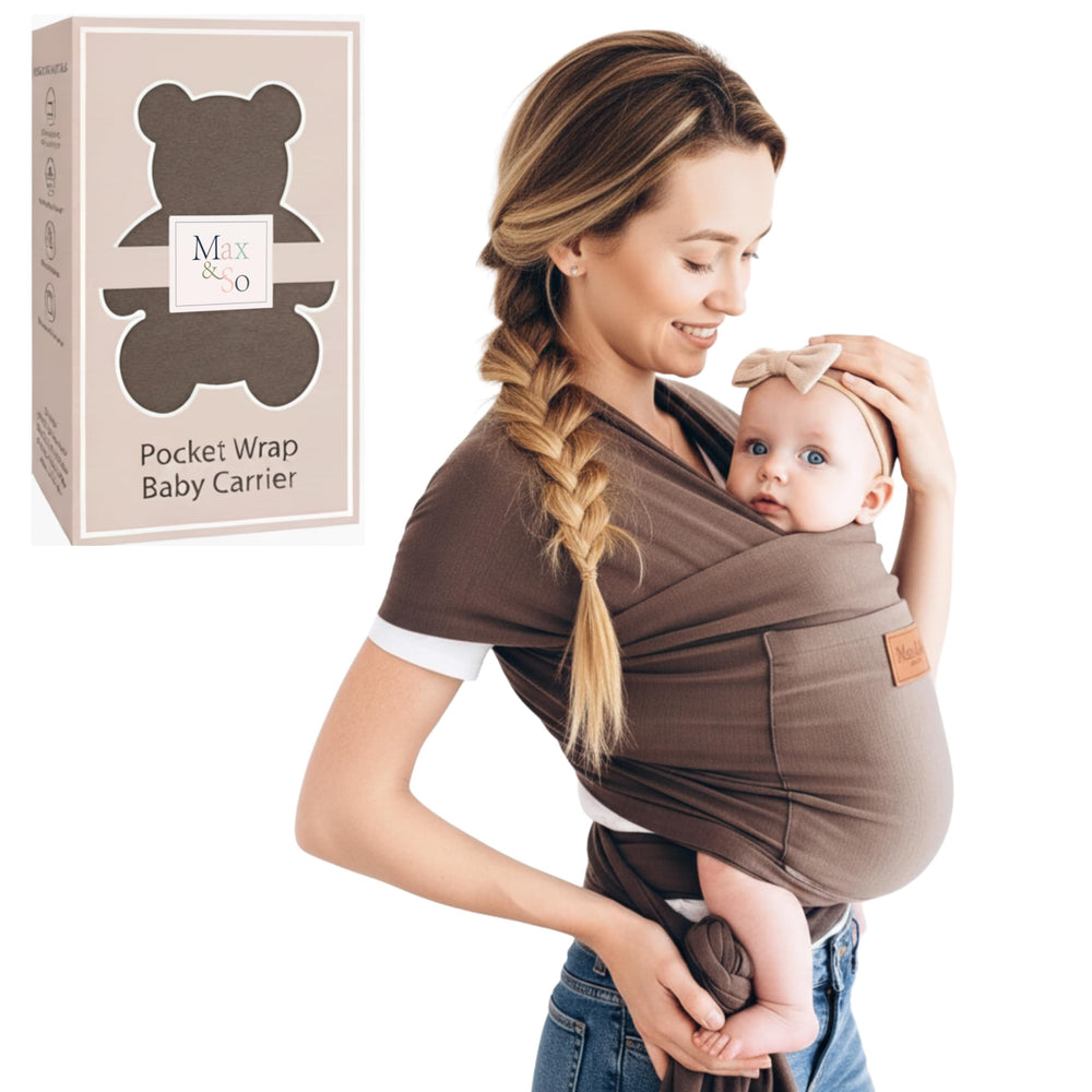 Max&So Baby Wrap Carrier close-up of soft cotton knit for breathable comfort