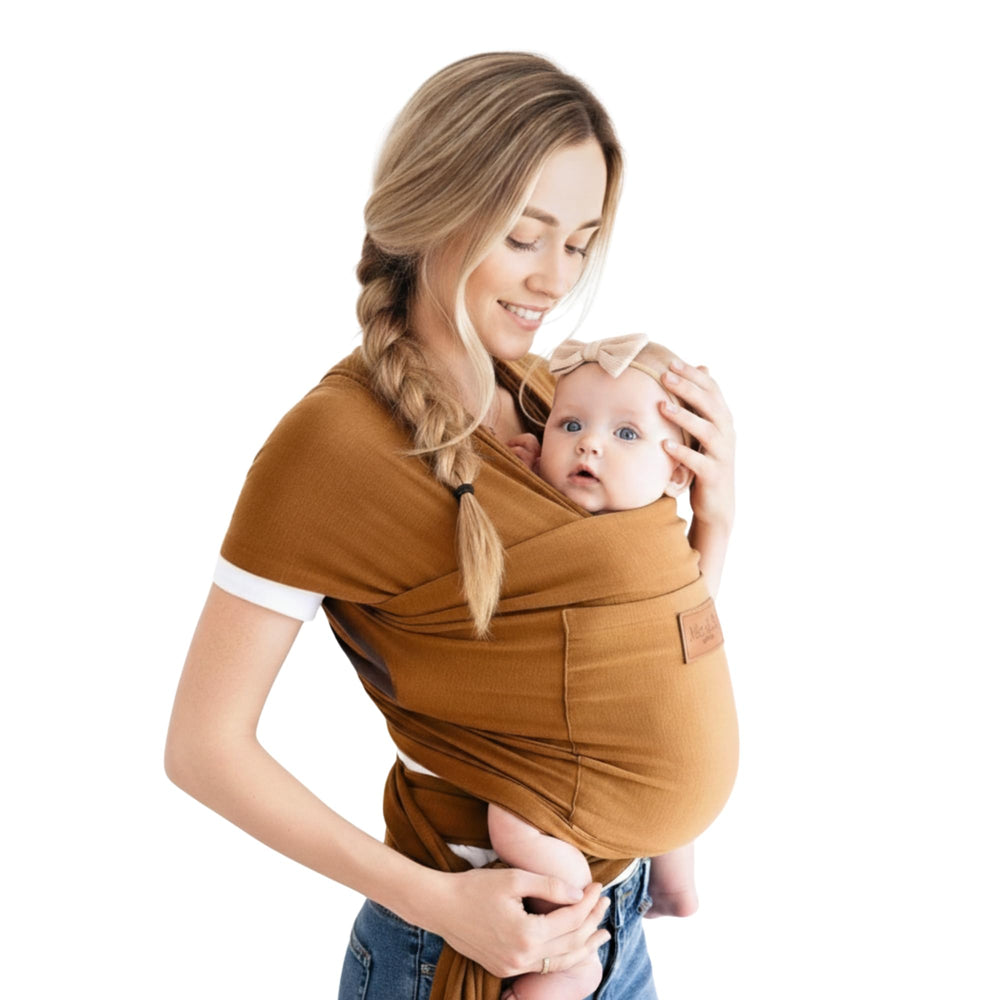 Max&So Baby Wrap Carrier with front pocket for quick storage during daily activities