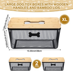 Maxdot stackable dog bin with interlocking design saves space.
