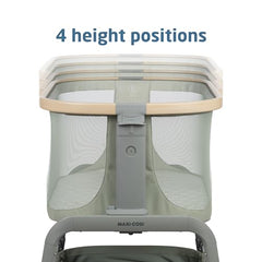 Maxi-Cosi Iora bassinet slide-positions adjusting to room layout
