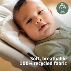 Maxi-Cosi Minla foldable high chair shown in compact mode for easy storage.