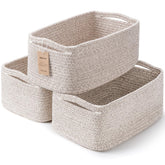 Maxuni 3-pack storage baskets for neat shelves and organized closets.