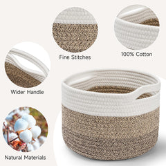 Maxuni soft cotton rope basket showcasing durable material and texture