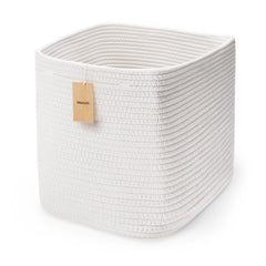 Maxuni storage basket front view shows neat 11-inch organization for small spaces.