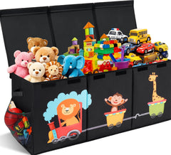 Maxuni XL Toy Box with lid closed, dust-protected and tidy storage.
