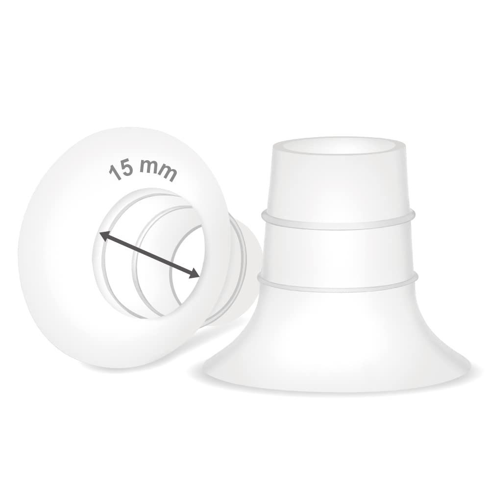 Maymom 15mm flange insert snug-fit with Elvie shields